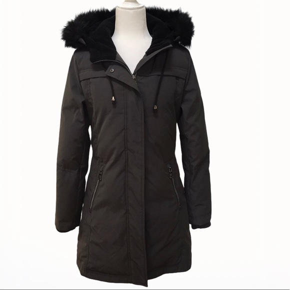 Vince Camuto Luxe Faux-Fur Hooded Jacket-Coat - S - Picture 17 of 17